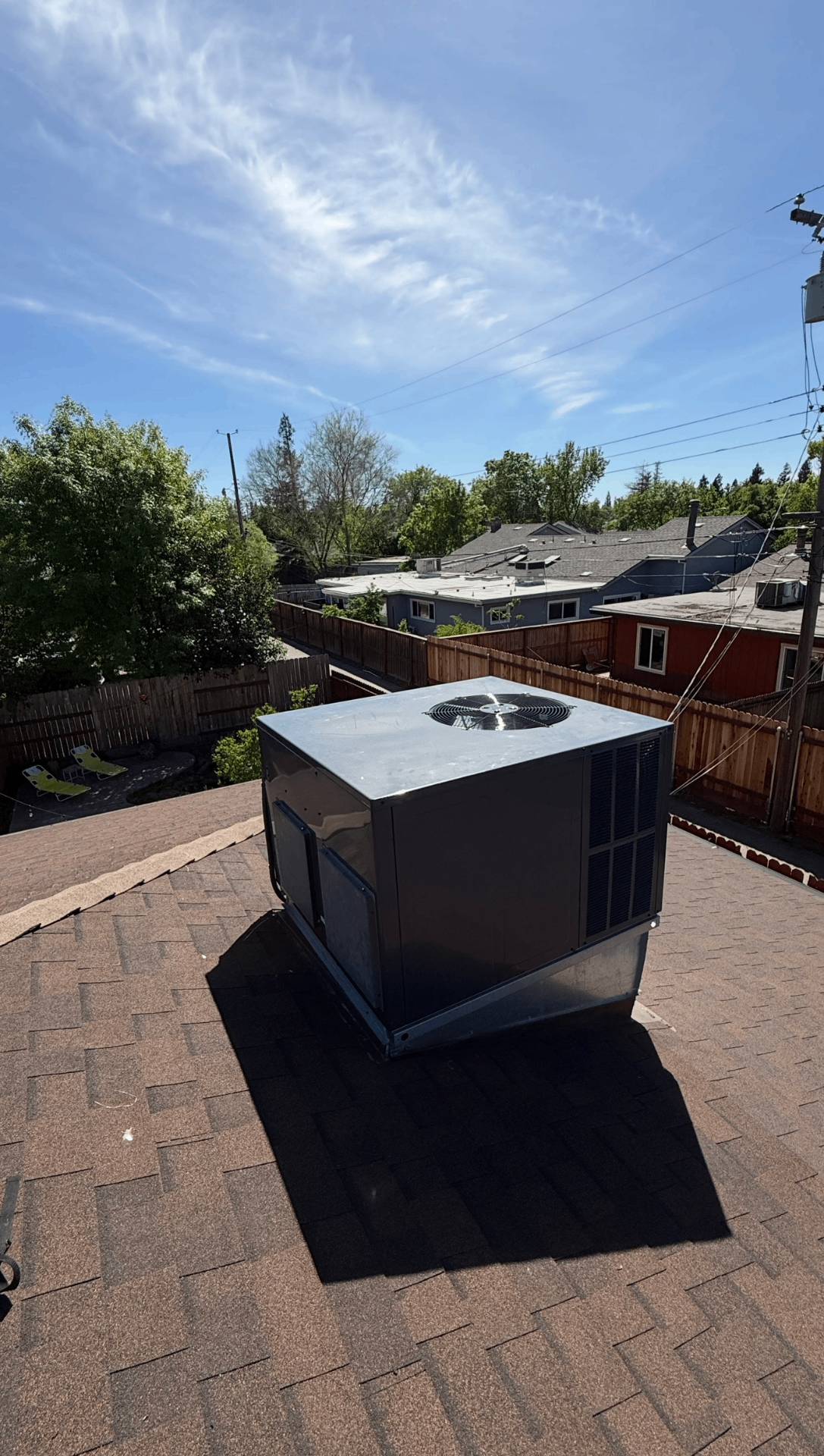 New Rooftop HVAC Unit — Installed & Commissioned — Sacramento, CA