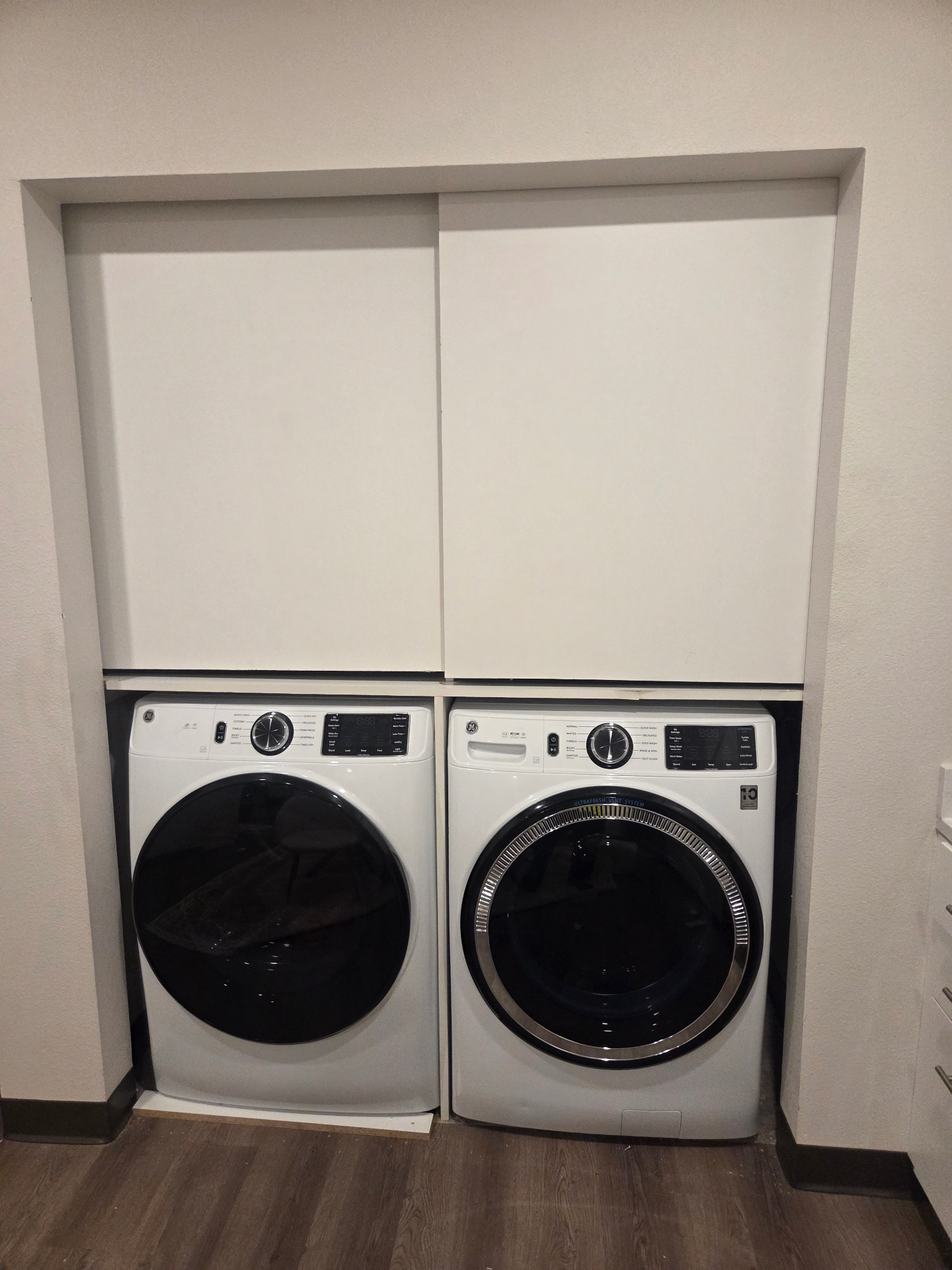 Custom Sliding Cabinet Doors — Laundry Closet — Sacramento, CA