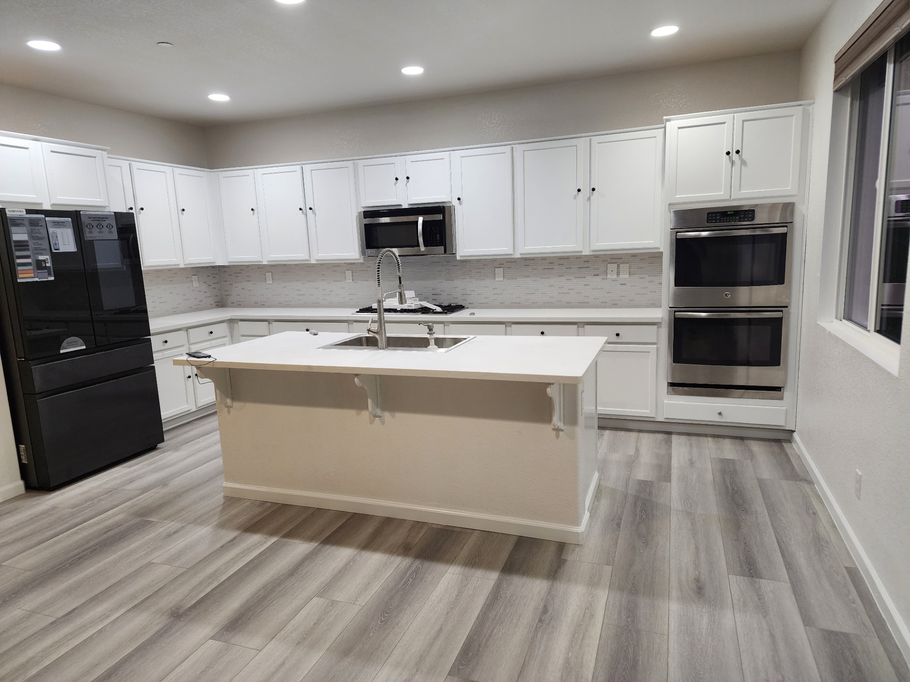 Full Kitchen Refresh — Painted Cabinets & New Quartz Counters — Elk Grove, CA