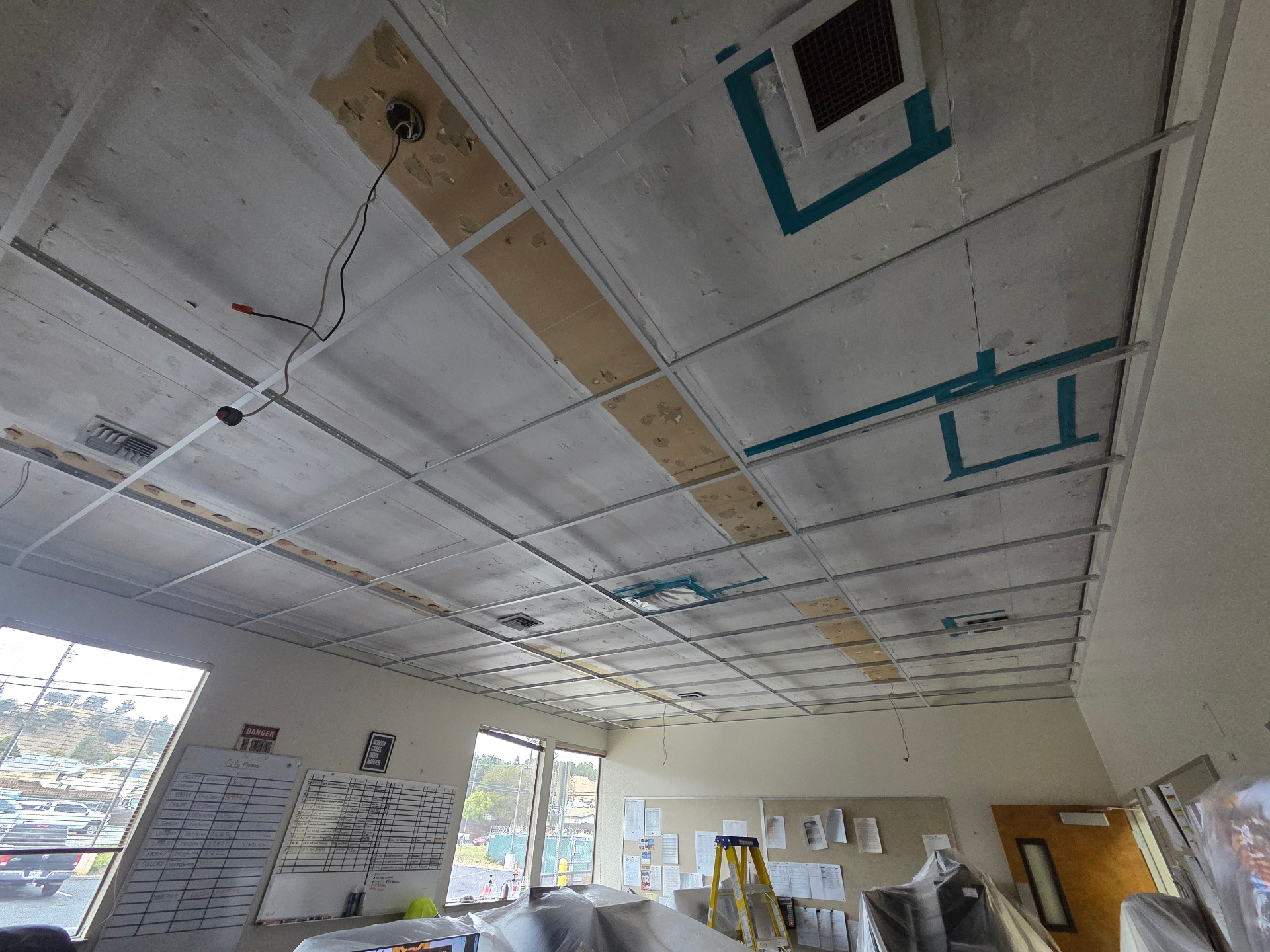 Commercial Office Ceiling Grid Install — Sacramento, CA