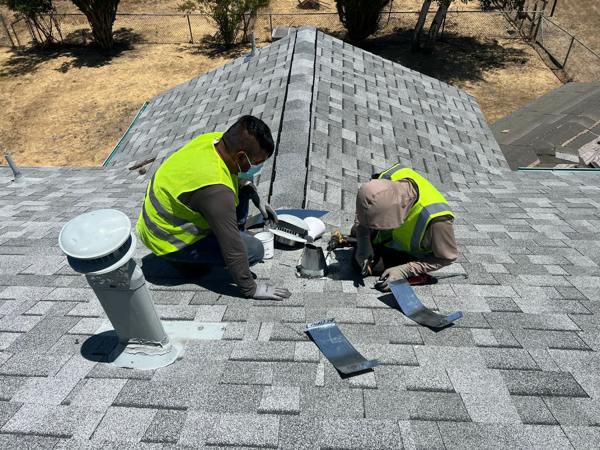 Shingle Roof — Vent Installation — Sacramento, CA